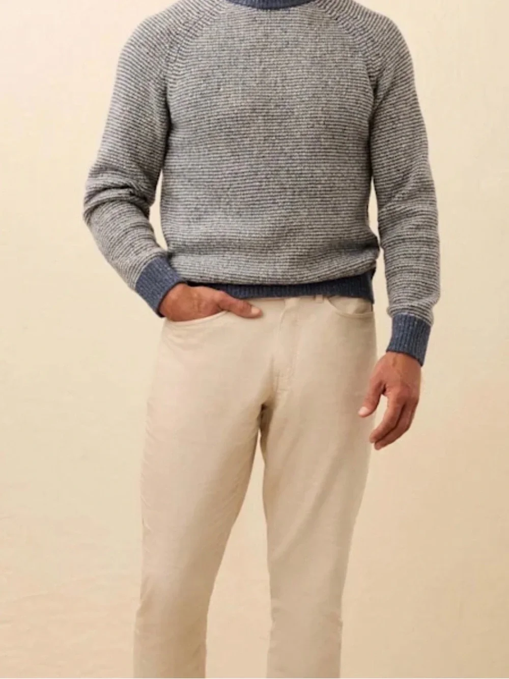 Lightly worn Faherty Donegal Crew Sweater Size M